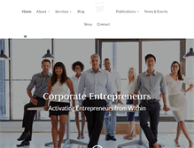 Tablet Screenshot of corporate-entrepreneurs.com